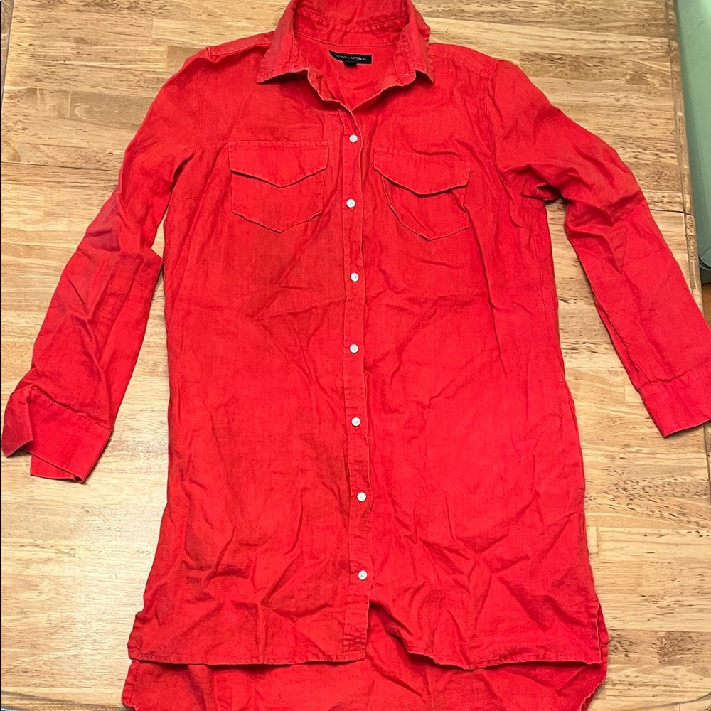 Banana Republic Red Mini Dress